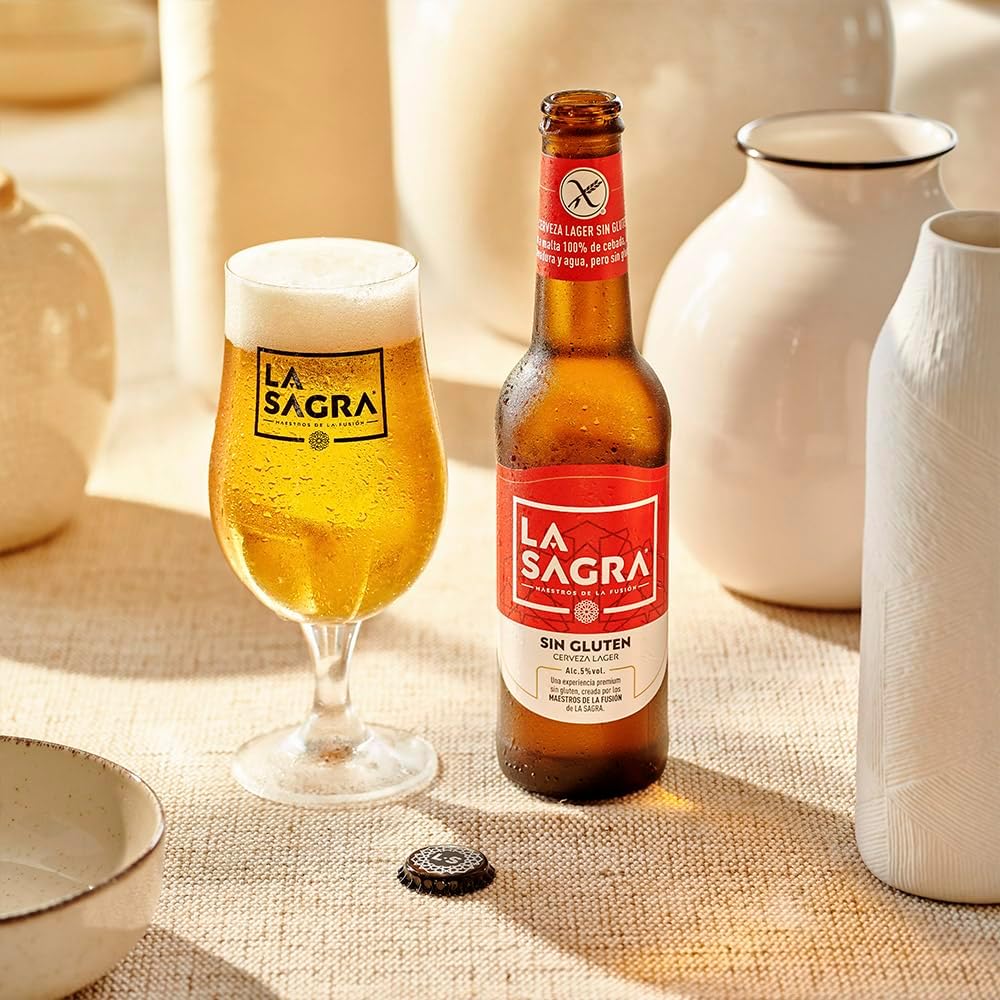 Detalle 2 de La Sagra Sin Gluten - Pack de 12 Botellas 🍻
