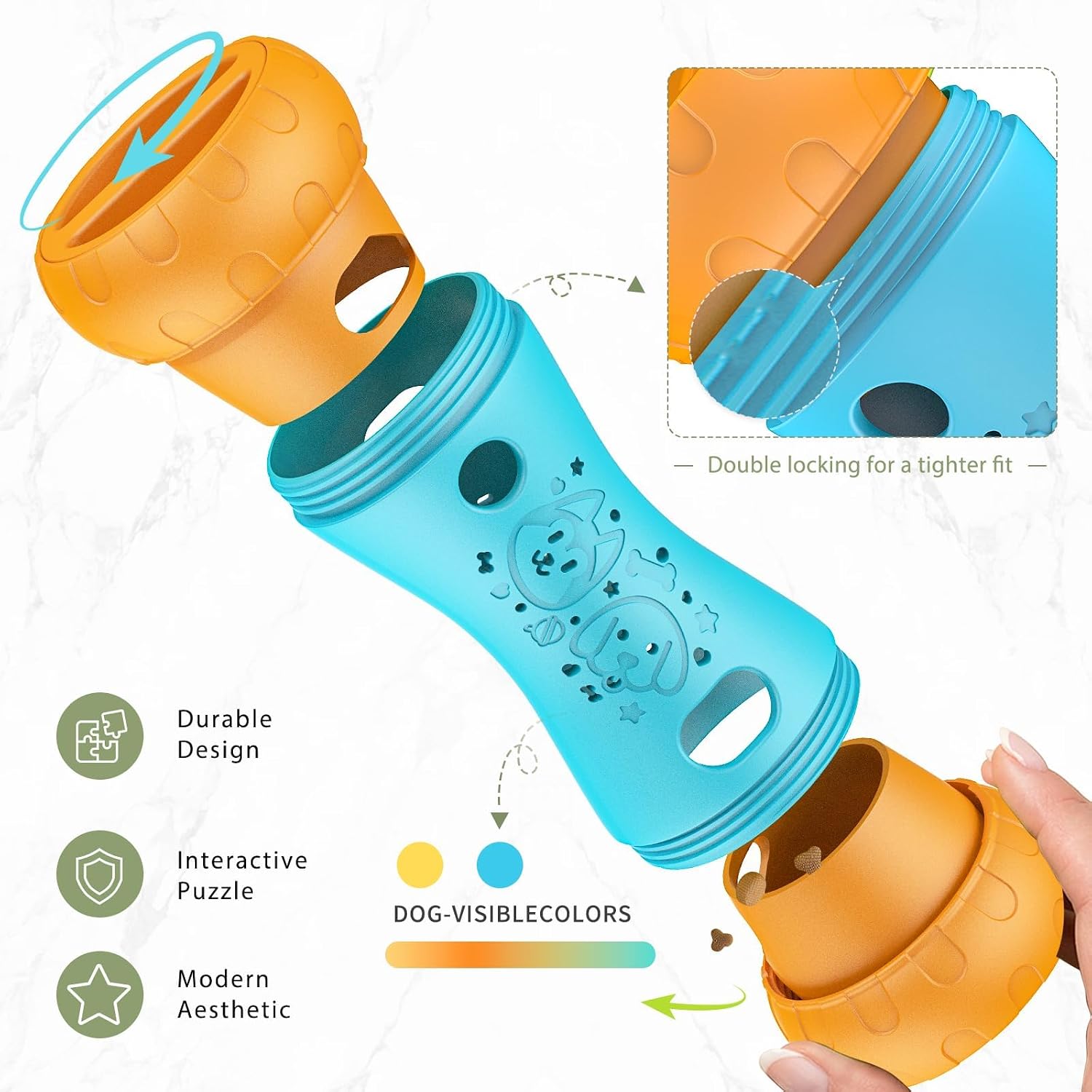 Thumbnail 6 de Blanlody Interactive Dog Toys: Brain Training Treat Dispenser for All Sizes