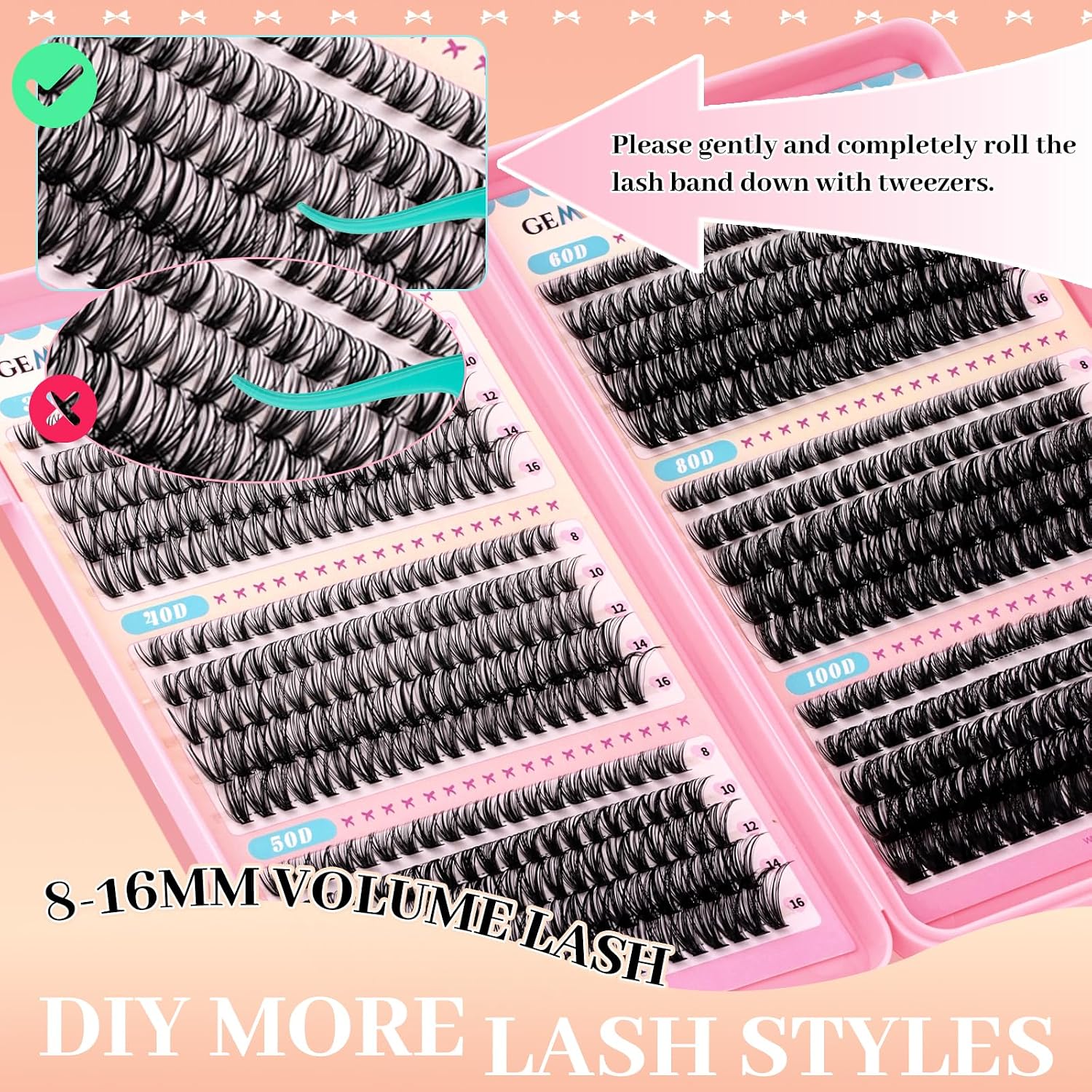 Thumbnail 6 de GEMERRY Lash Clusters, 565-Piece Set