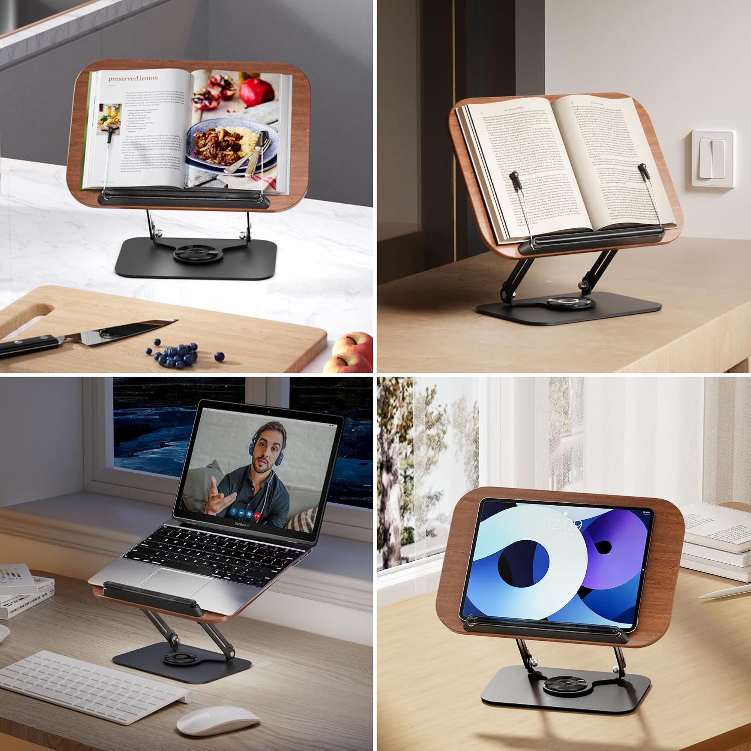 Detalle de SupeDesk Book Stand with 360° Rotating Bases