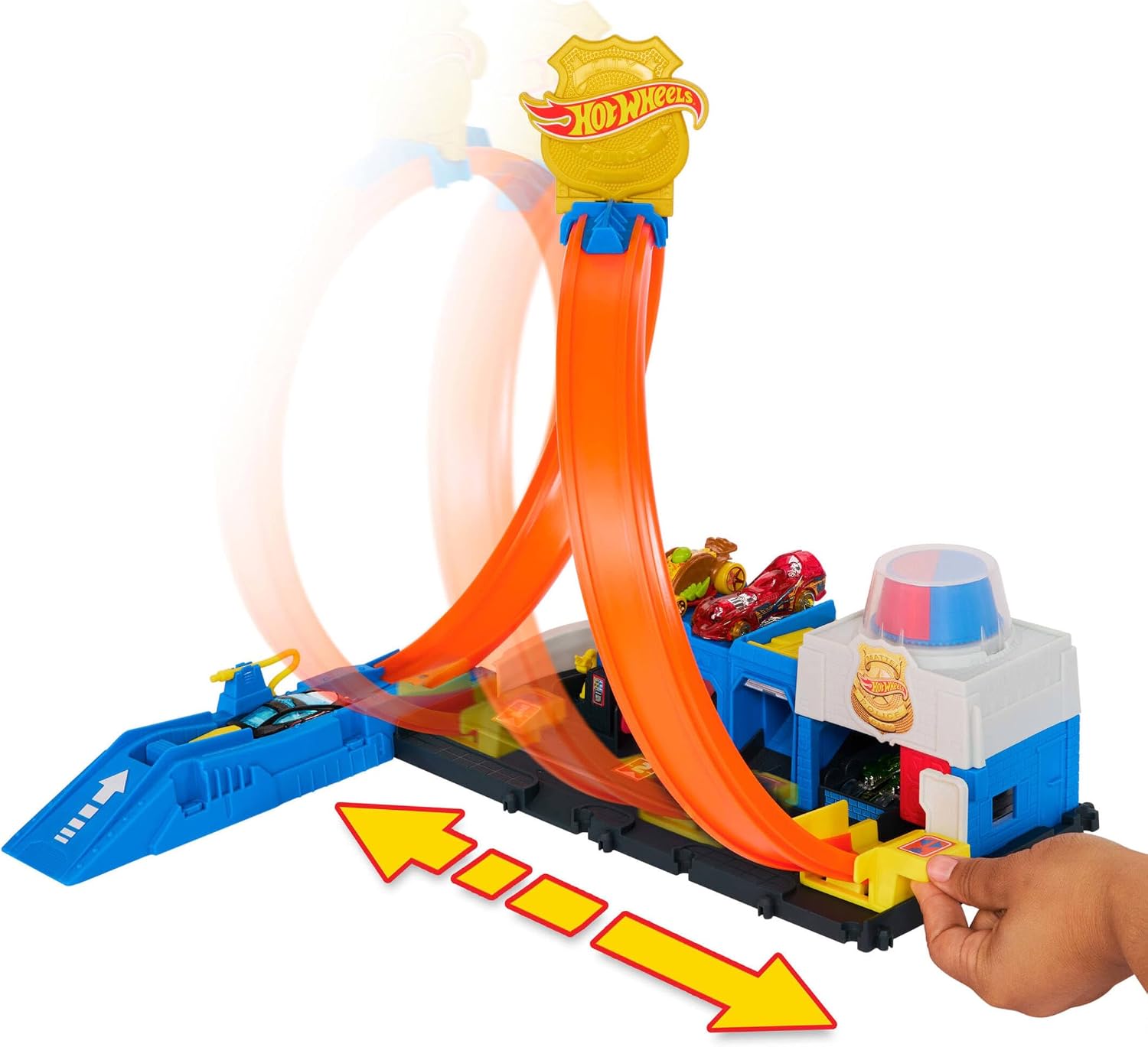 Detalle 2 de Hot Wheels Super Police Track Set JBM71