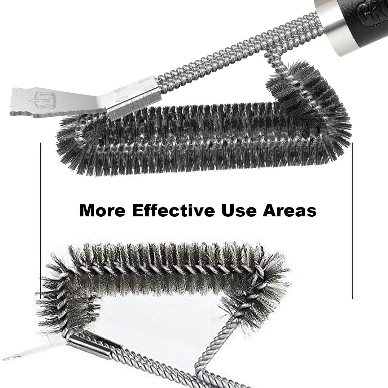 Thumbnail 3 de GRILLART 18-Inch Grill Brush and Scraper
