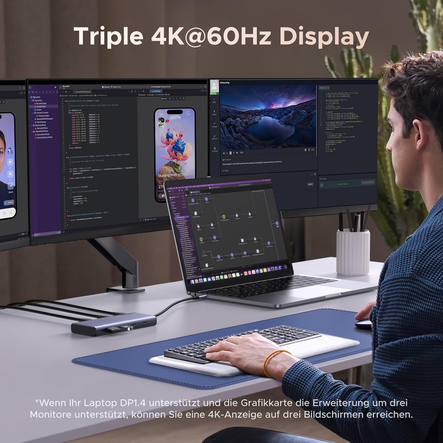 Thumbnail 2 de UGREEN Revodok Pro Triple Display Dock