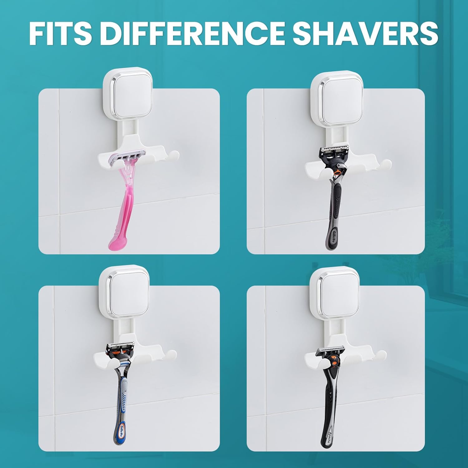 Thumbnail 3 de TAILI 💈 Pack de Ventosas para Maquinilla en Ducha, Impermeable