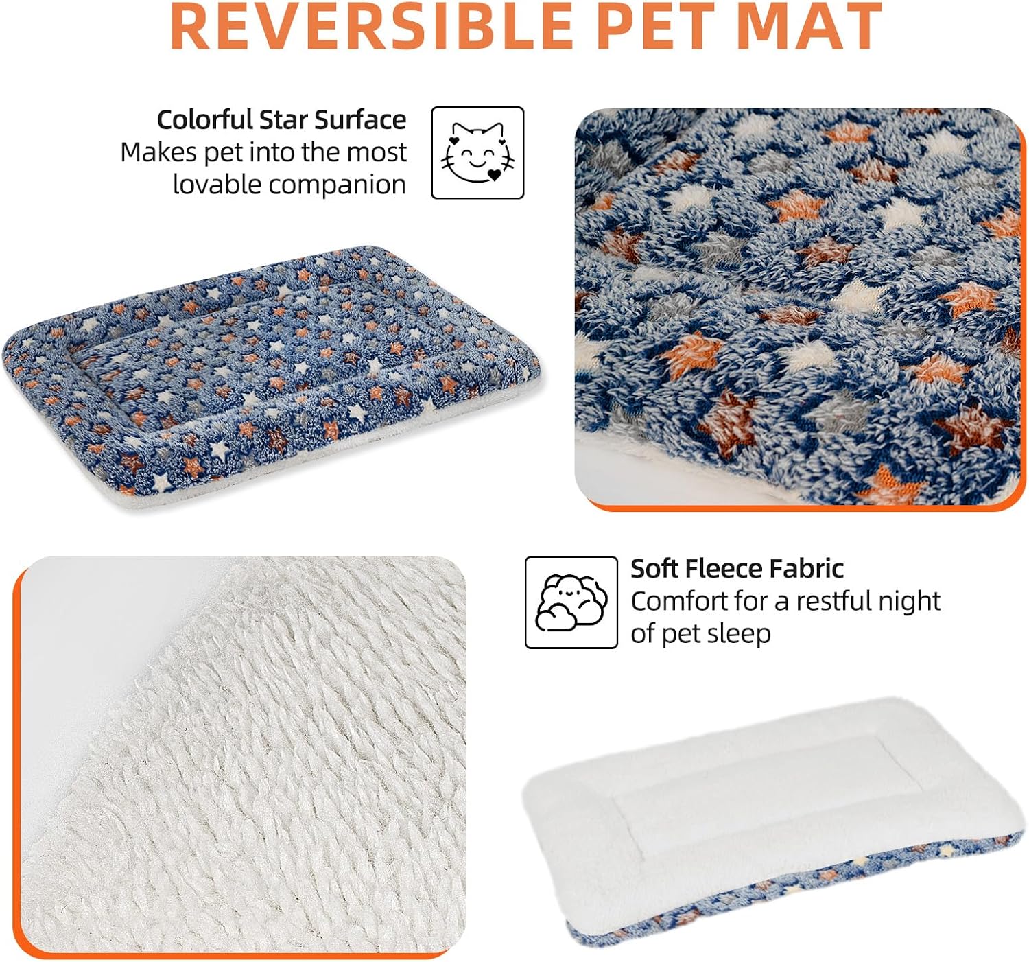 Thumbnail 2 de MORA PETS Dog Bed Mat 106x71cm Blue
