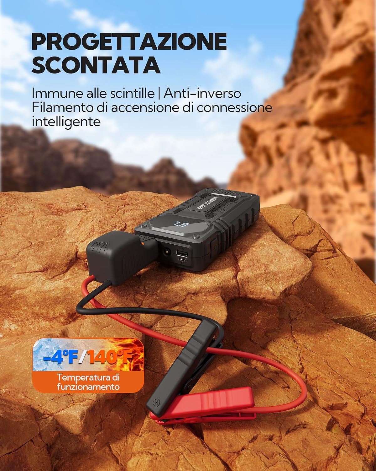 Detalle 2 de Booster avviamento auto 12.000 mAh