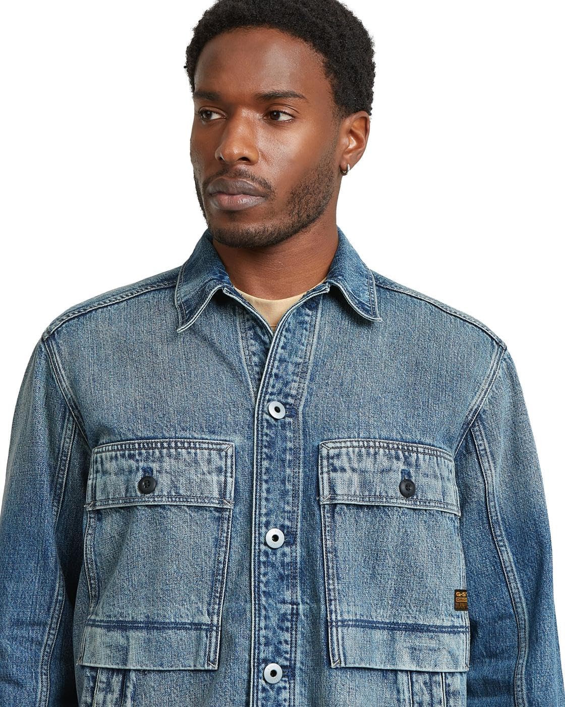 Thumbnail 2 de G-Star Mosa Overshirt Overshirt Homme (Lot de 1) – bleu, Taille XXL