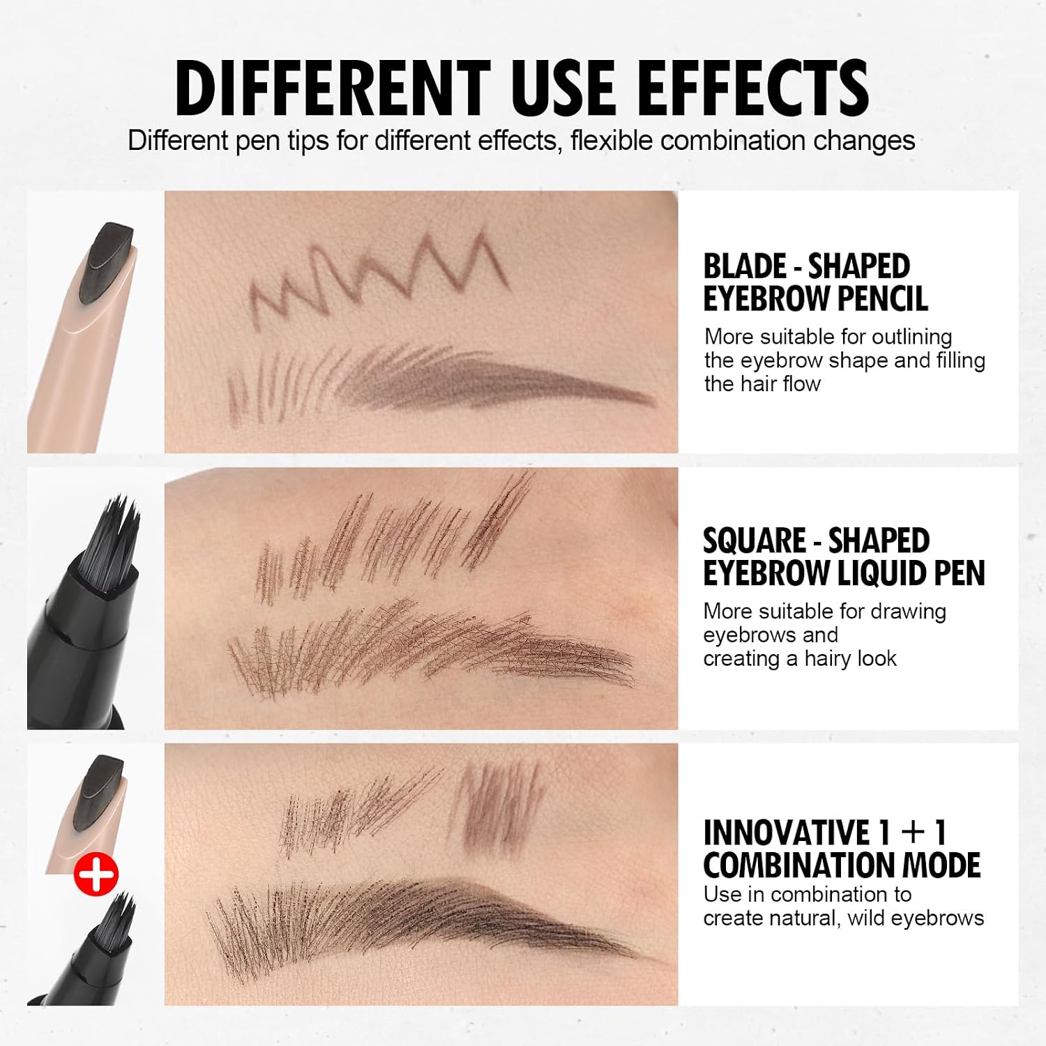 Thumbnail 3 de Matita Sopracciglia Microblading – Effetto Ultra Naturale, Facile da Usare (104 BLACK Set)