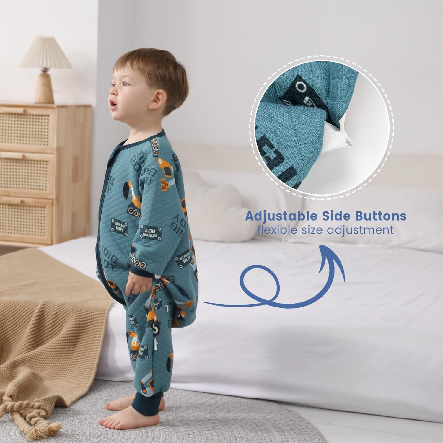 Thumbnail 3 de ZIGJOY Toddler Sleeping Bag with Feet, 1.5 TOG for 12-24 Months