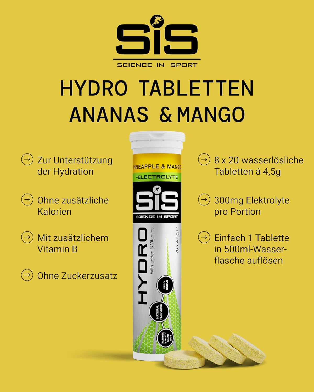 Thumbnail 1 de SiS GO Hydro – Elektrolyt-Tabletten für optimale Hydration und Muskelfunktion