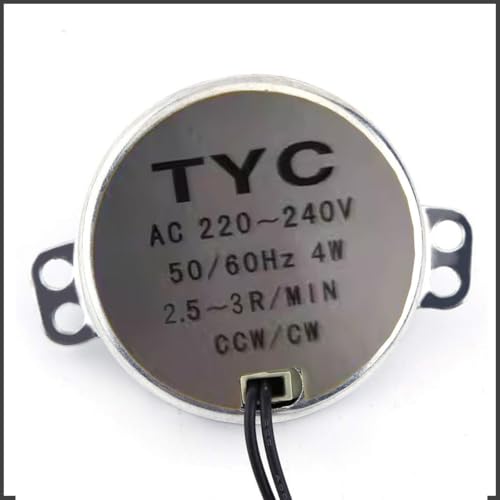 Detalle de JYUDAUFU 2 Pièces Moteur Synchrone TY C50 – 2,5 à 3 RPM, 220–240 V, 4 W, CW/CCW