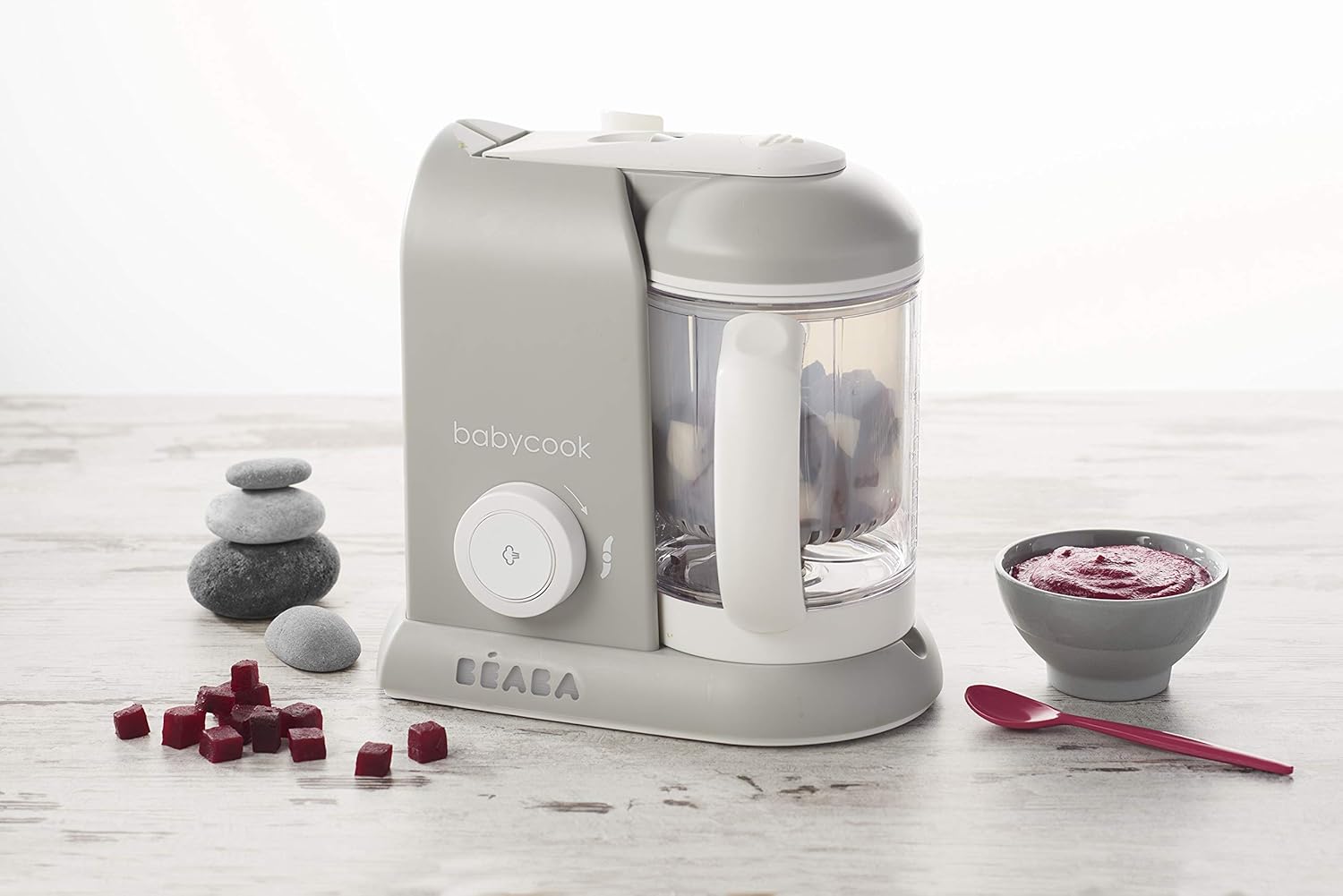 Detalle de BÉABA Babycook Solo: cuocipappa 4 in 1 per neonato e bambino, cottura a vapore rapida
