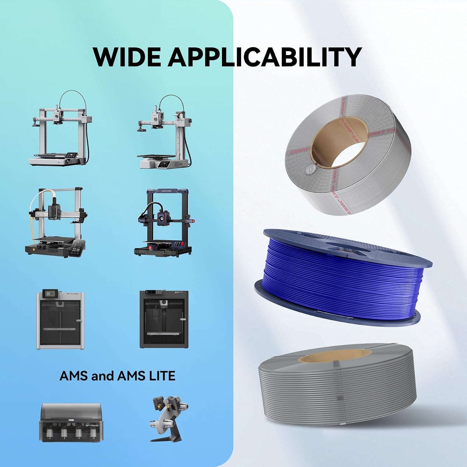 Thumbnail 6 de SUNLU High Speed ABS Filament „Rapid“ (1,75 mm) – bis 350 mm/s, bis 91 °C Wärmeverformung, 1 kg Spule (Rot)
