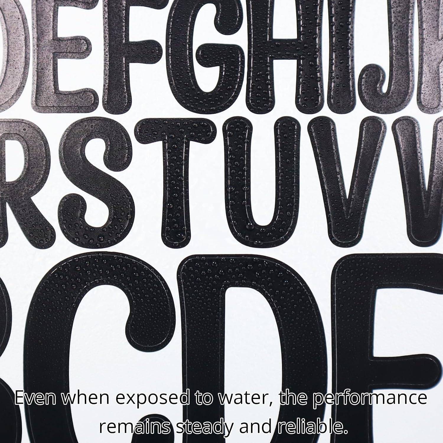 Detalle de YIKTUNQ Vinyl Letter Stickers, 12 Sheets
