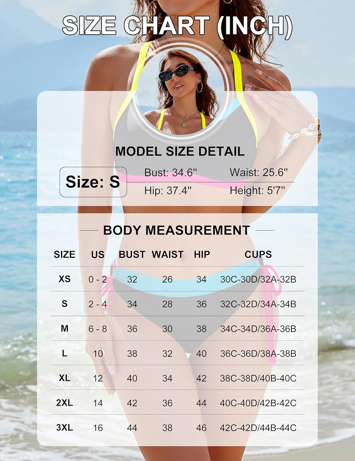 Thumbnail 5 de BMJL Color Block Wide-Strap Two-Piece Bikini Set (2026)
