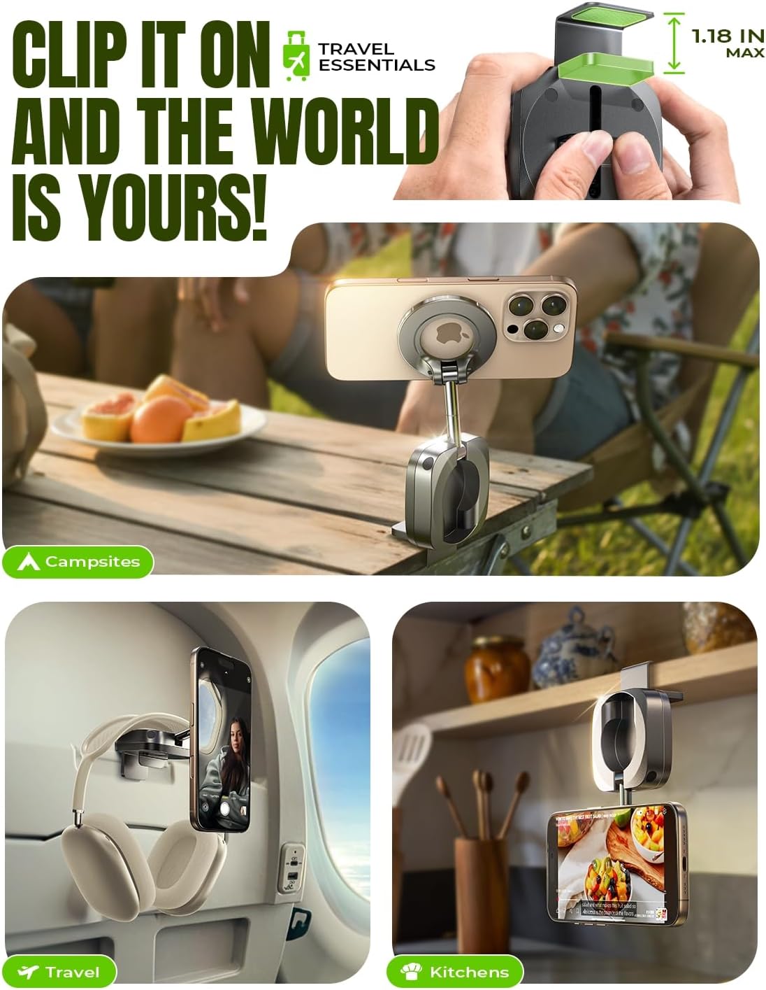 Thumbnail 5 de LISEN Airplane Phone Holder MagSafe Stand