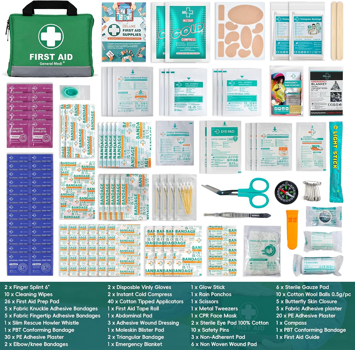 Detalle 2 de General Medi 210-Piece First Aid Kit 🩹