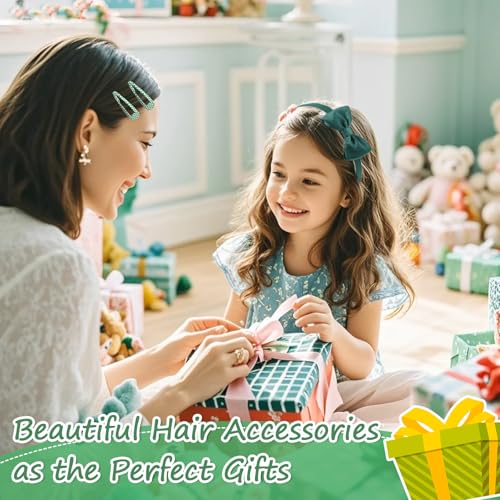 Thumbnail 6 de Xerteam 28 Pcs Hair Accessories for Girls – Green Gift Set