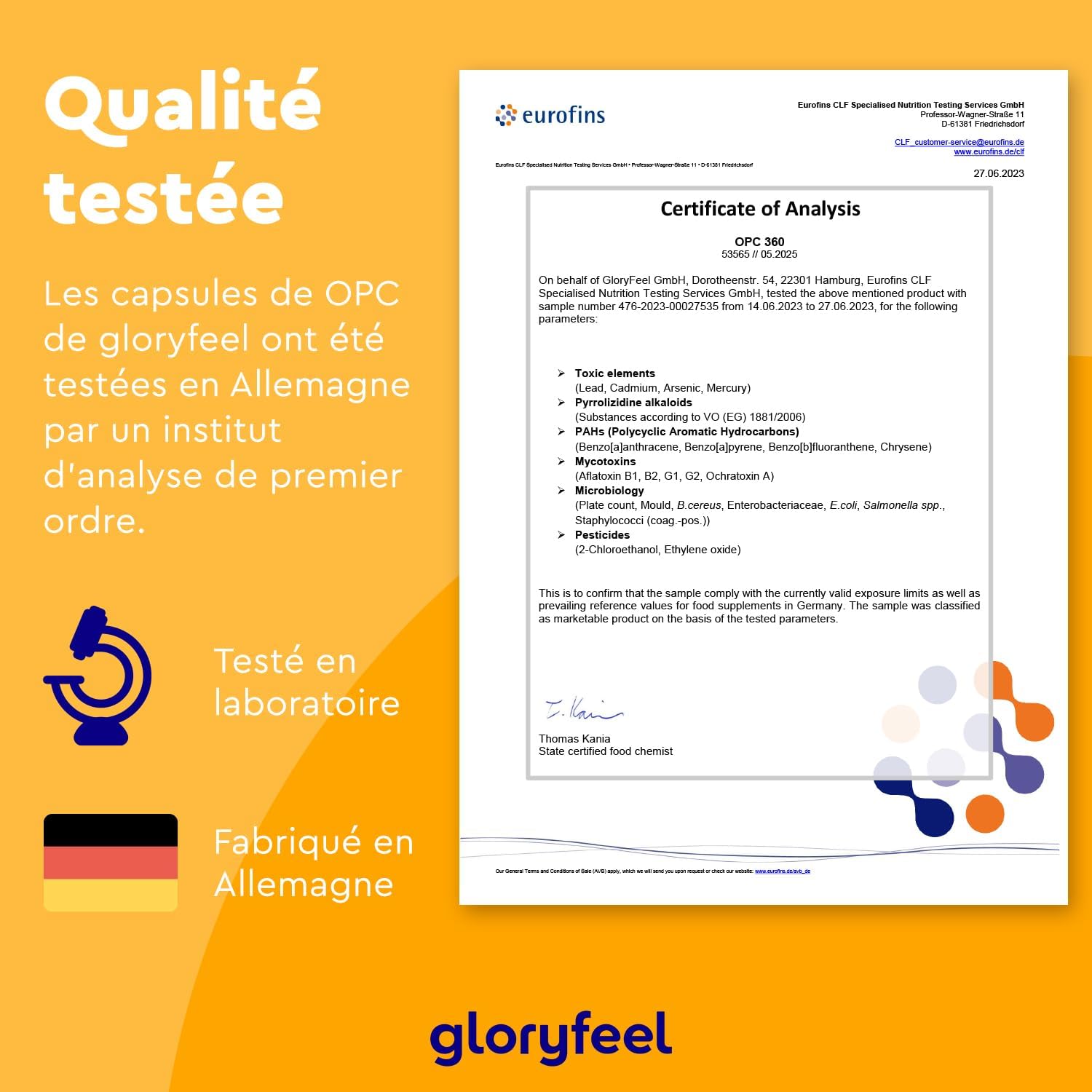 Thumbnail 5 de Gloryfeel OPC 1052 mg extrait de raisin đ