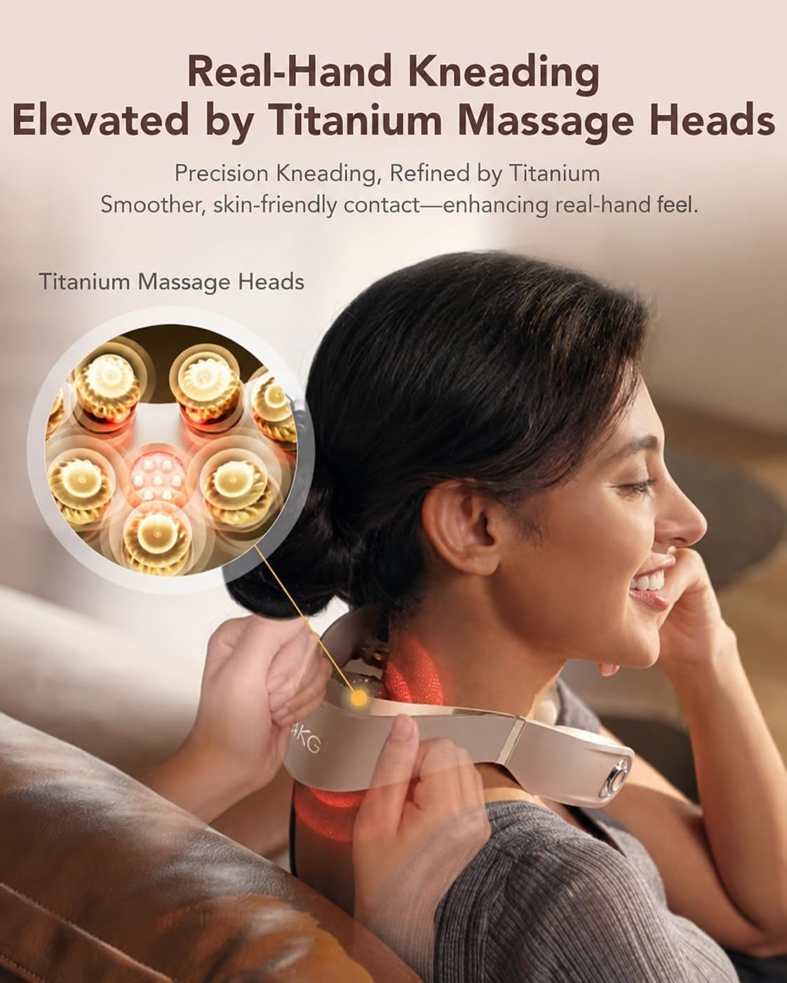 Thumbnail 1 de SKG G7 Pro Fold 3.0 Neck Massager: Deep Tissue Vibration, Foldable Cordless Comfort