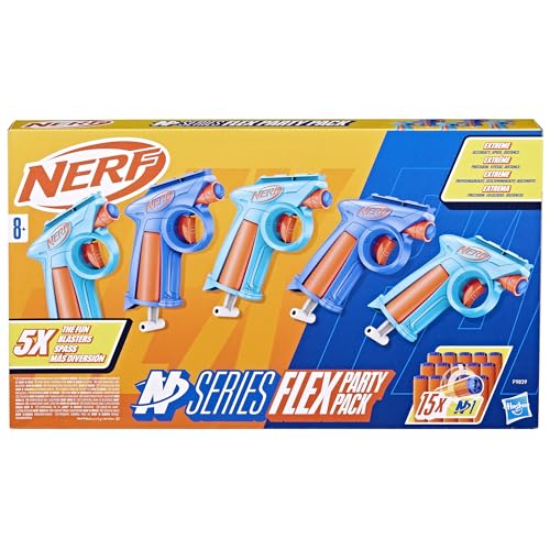 Thumbnail 1 de Hasbro Nerf N Series Flex Party Pack 5 — Lanzadores y 15 dardos