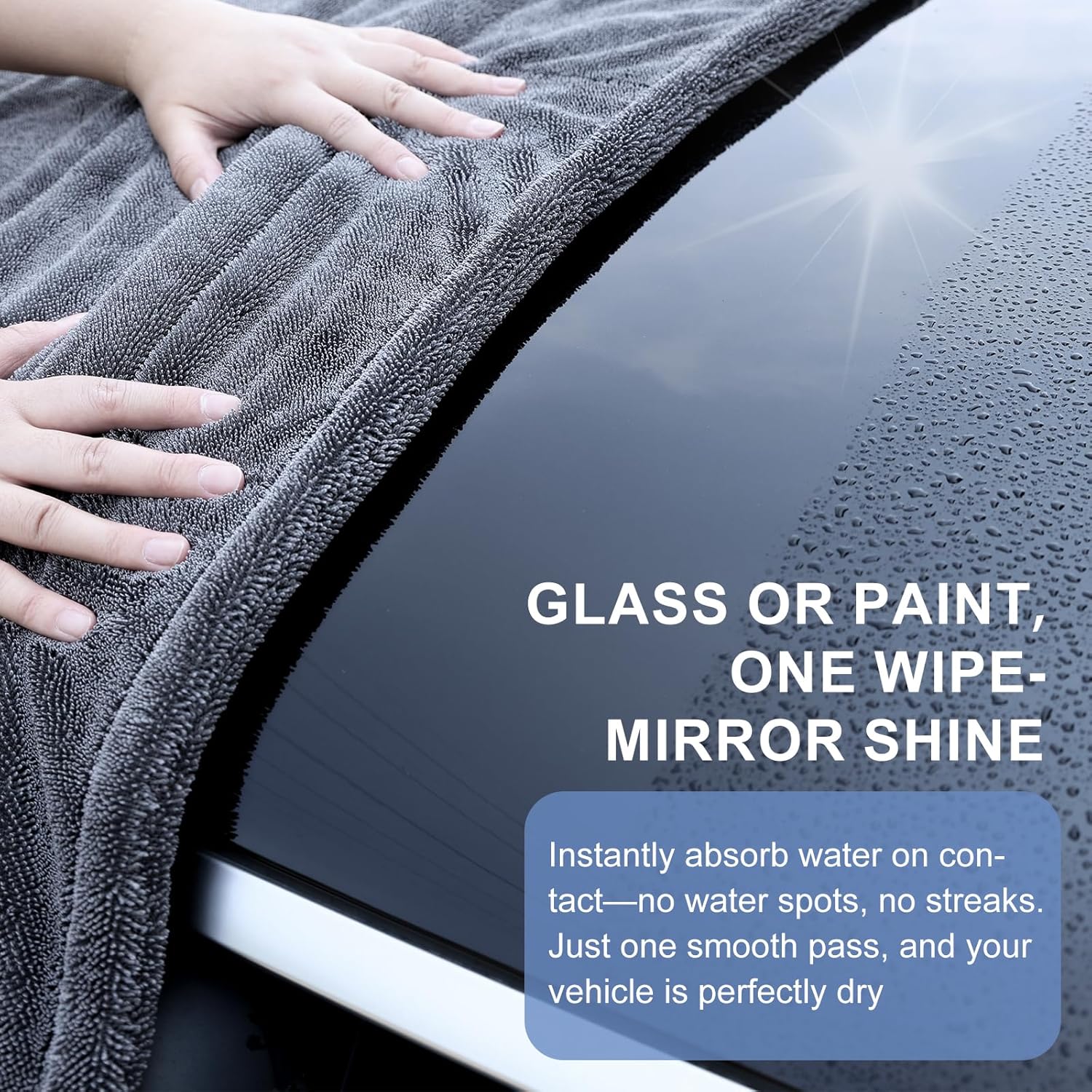 Thumbnail 2 de Singrune 2 Pack XL 1300GSM Car Drying Towel