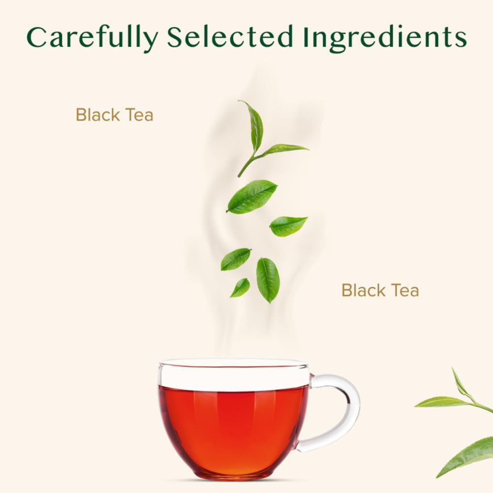 Detalle de VAHDAM Té Negro Inglés 🌱 Fuerte y Aromático, 340g