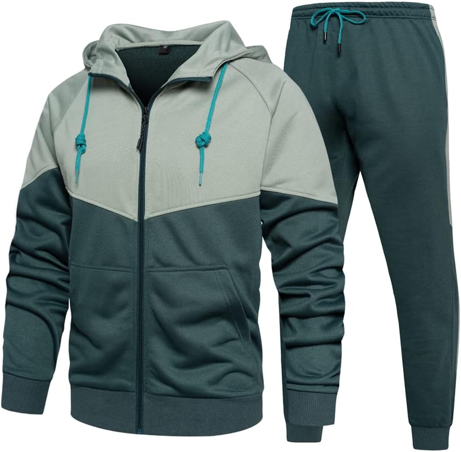Thumbnail 6 de AOTORR men’s full-zip hooded tracksuit set with pockets