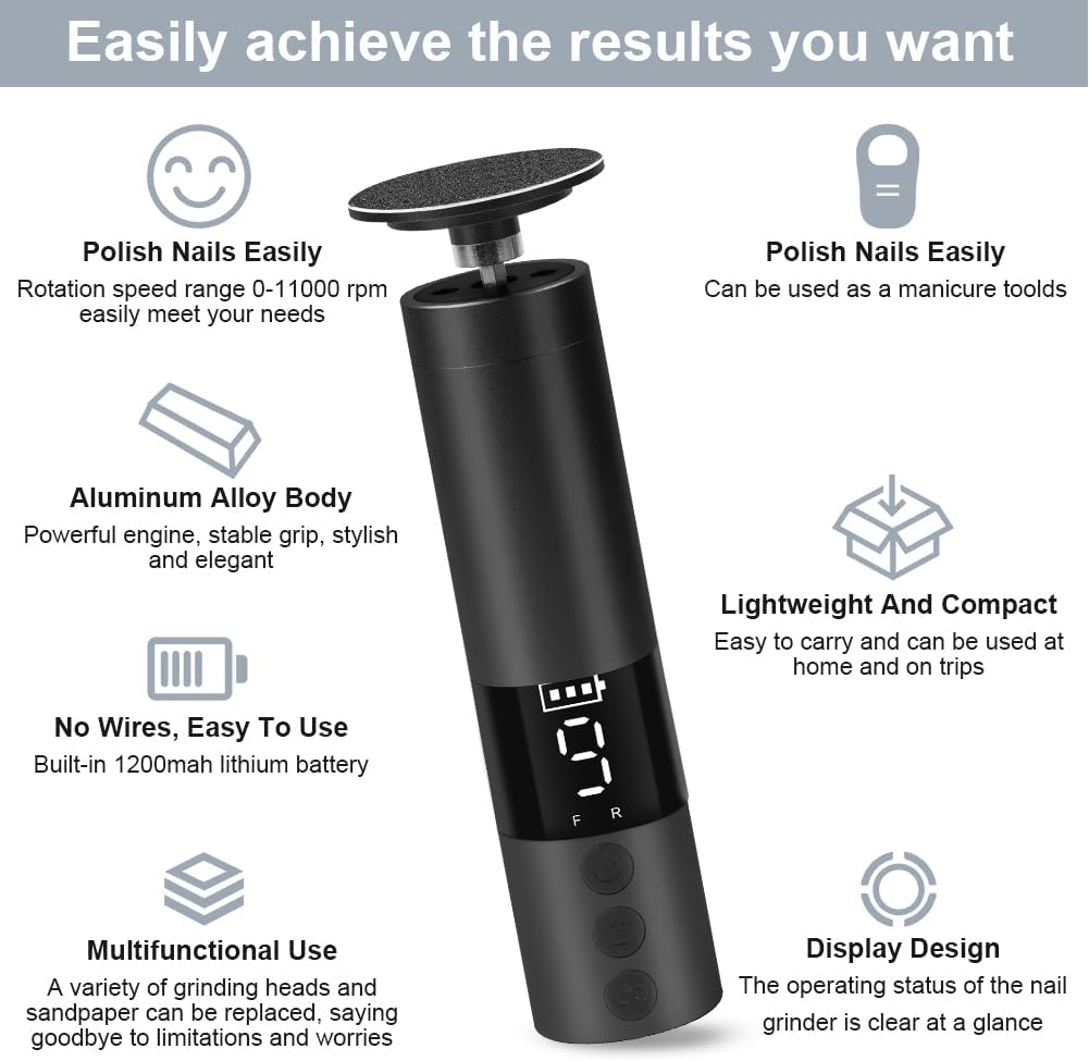 Thumbnail 3 de AOOWU Pedicure Elettrico Professionale 9 velocità 🦶