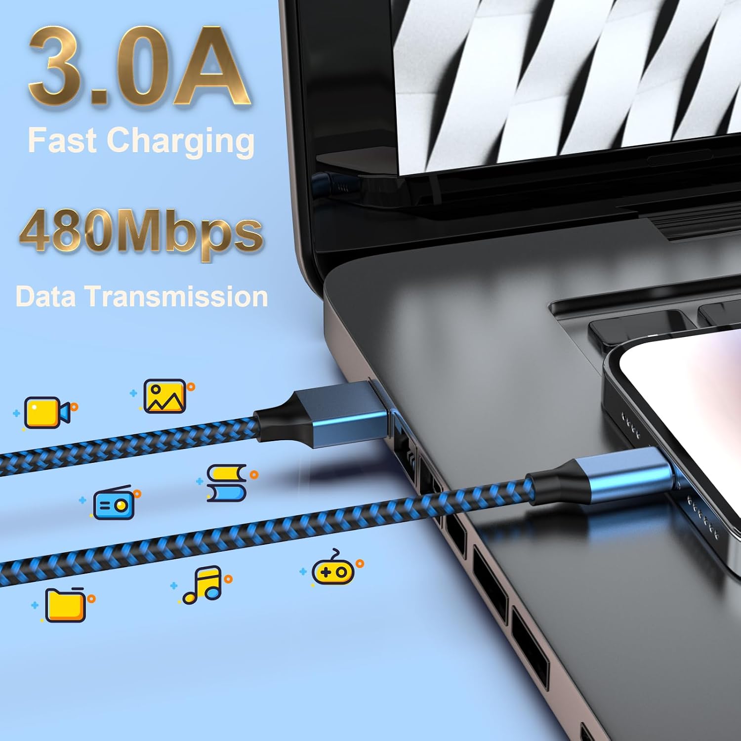 Thumbnail 6 de Apple iPhone Lightning Cable 1.8m, 4-pack