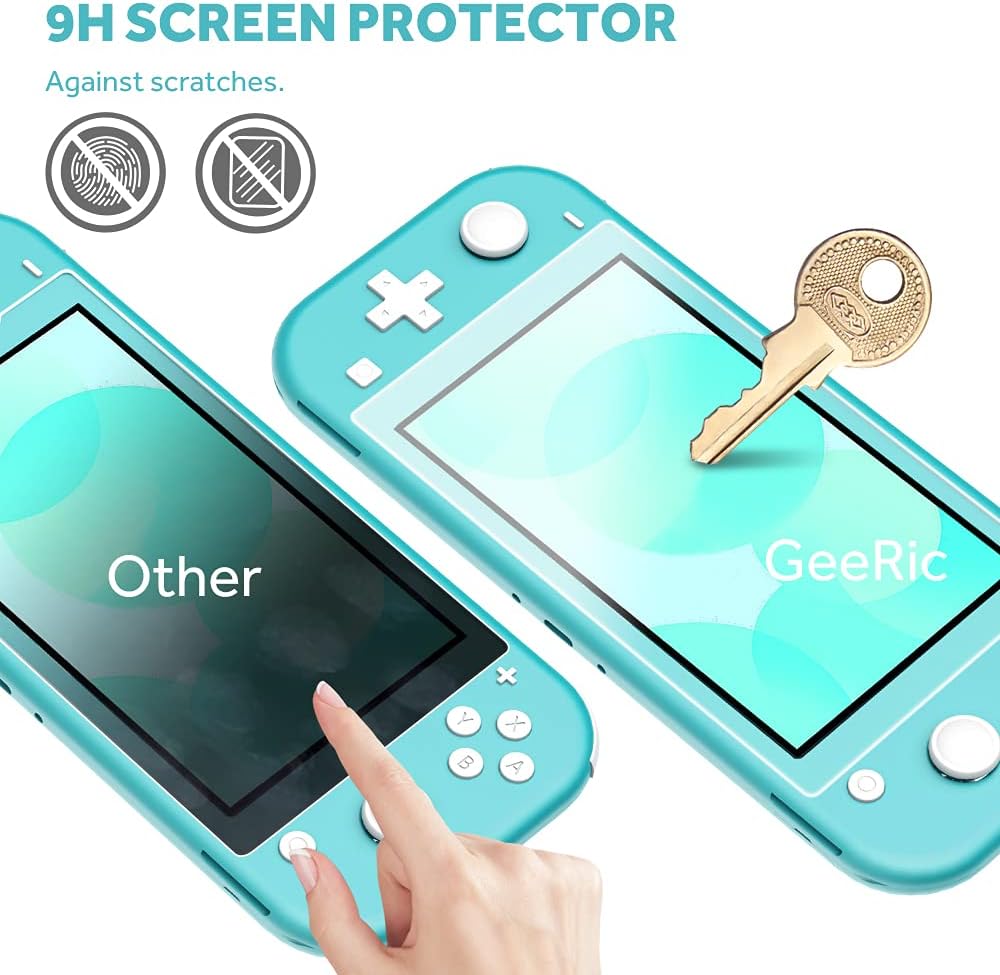 Detalle de GeeRic 8-Pcs Set Carry Case for Switch Lite + Screen Protectors & Accessories