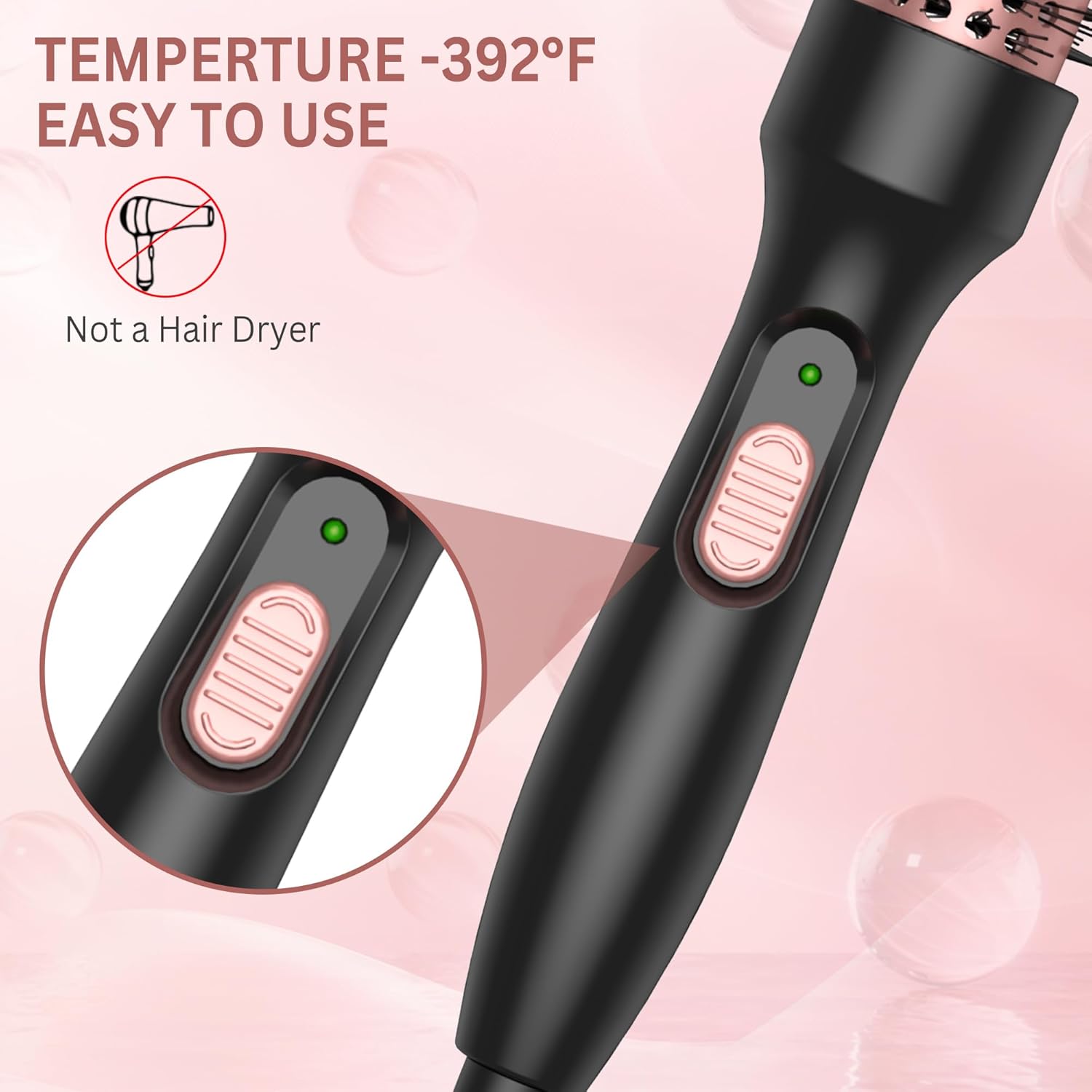 Thumbnail 3 de UKLISS Thermal Brush 32mm Heated Round Brush (3 in 1) – 392°F, Double Voltage for Travel