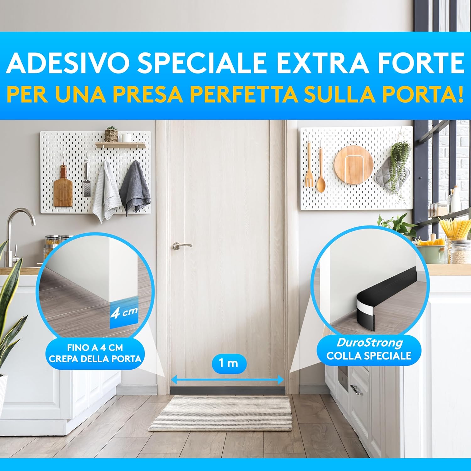Detalle 2 de SilverRack Paraspifferi sottoporta 1x1m Nero