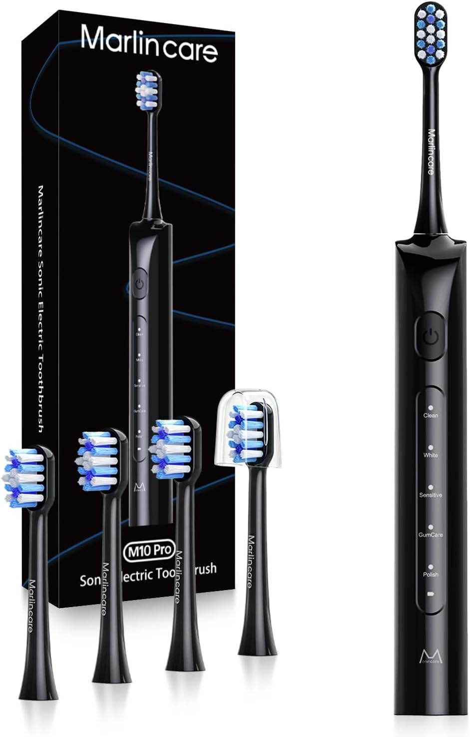 Detalle de Marlincare Sonic Electric Toothbrush with 5 Modes