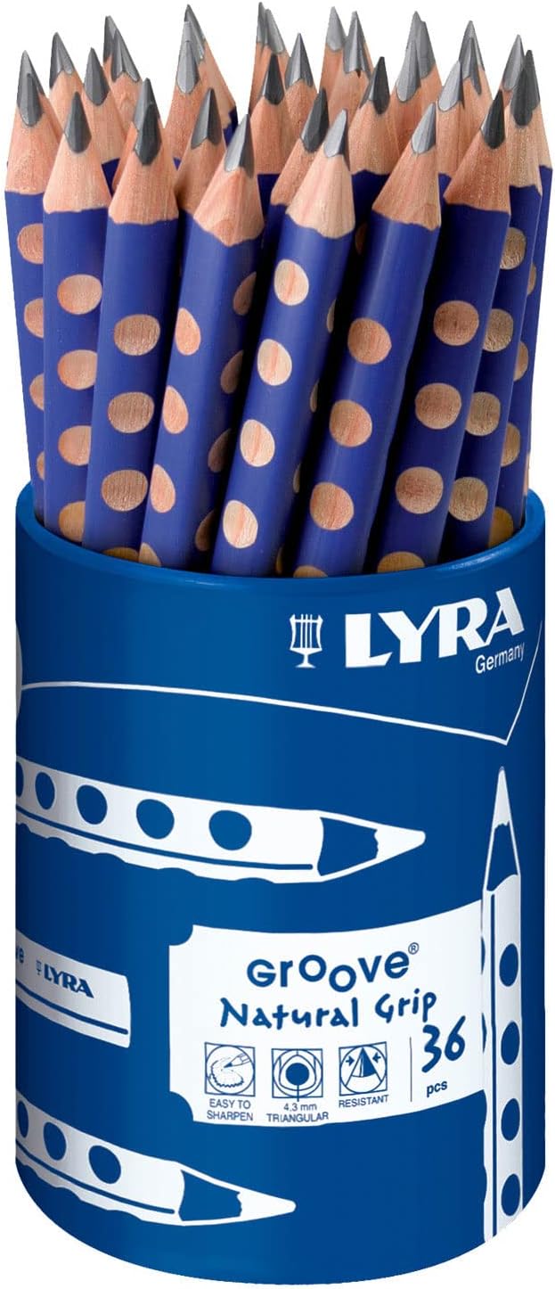 Thumbnail 1 de Lyra Groove Jumbo Graphitstift, Rosa lackiert (RD36) – Dreiflächig, Griffmulden, links/rechts geeignet