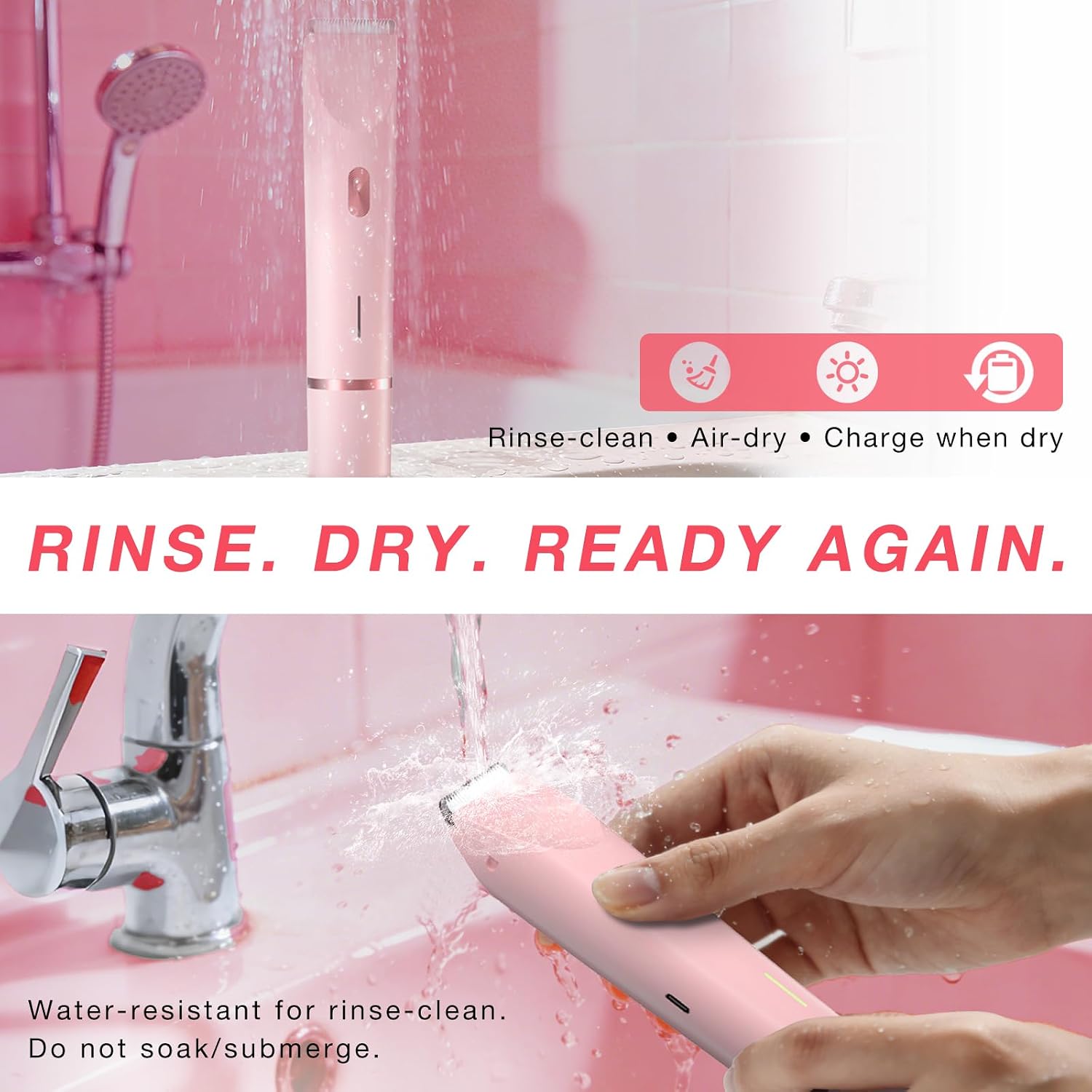 Thumbnail 5 de Fanovae Bikini Trimmer Women: Gentle, USB‑C Rechargeable Wet & Dry Shaver for Sensitive Areas