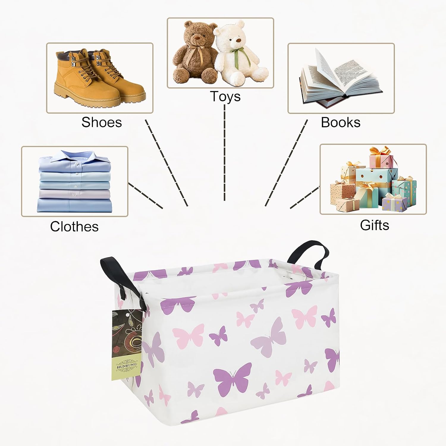 Detalle 2 de HUNRUNG Canvas Storage Basket