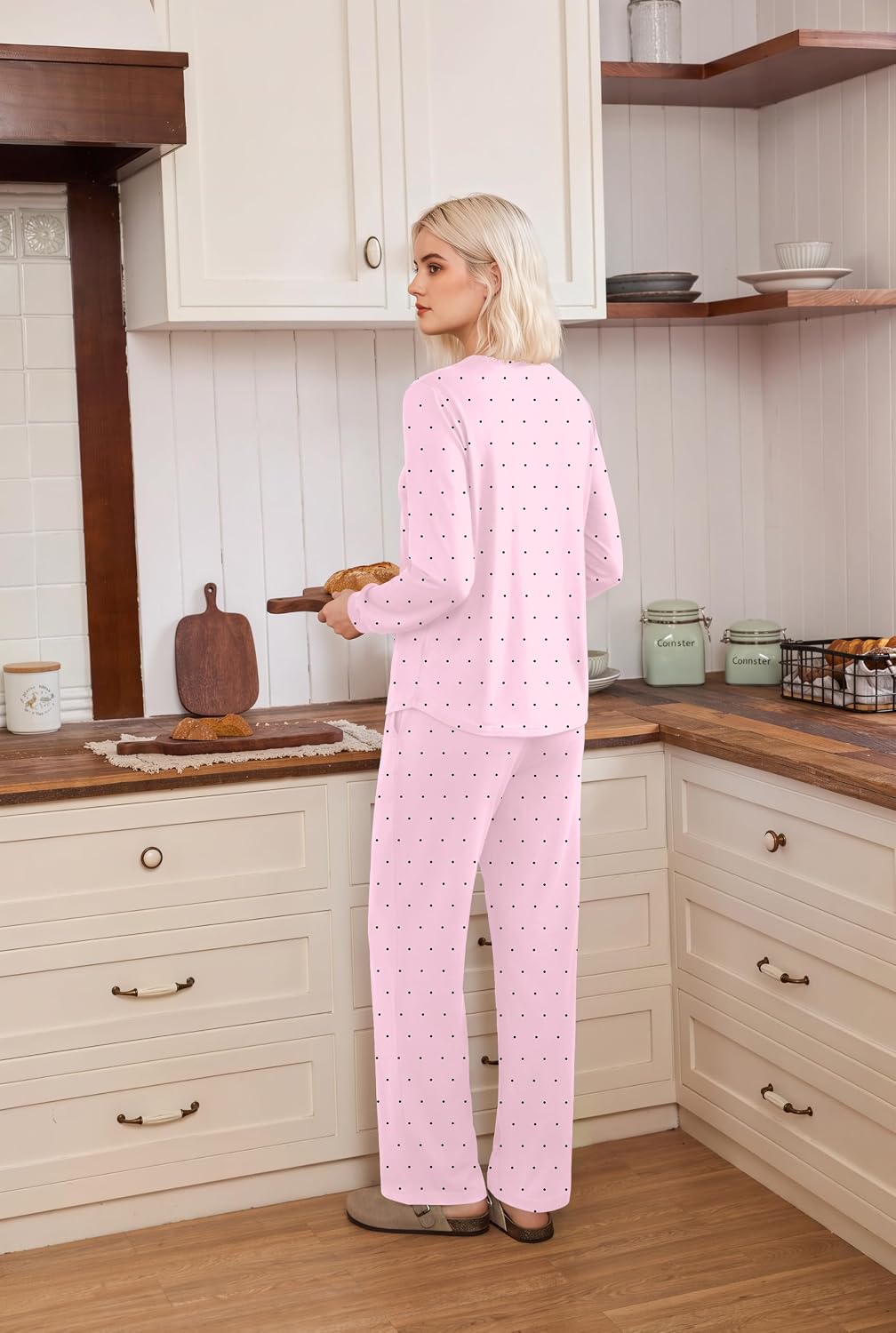 Detalle de Ekouaer Women's Pajama Set