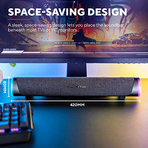 Thumbnail 3 de GXTrust Axon Soundbar Illuminata RGB 12W: compatta, estilo e audio focalizzato al gaming