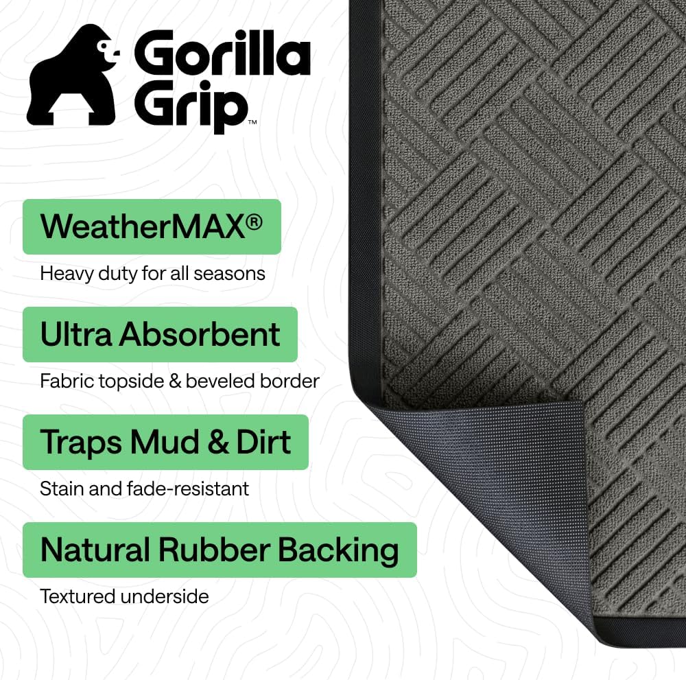 Detalle 2 de Gorilla Grip WeatherMax Doormat 17x29 ๐