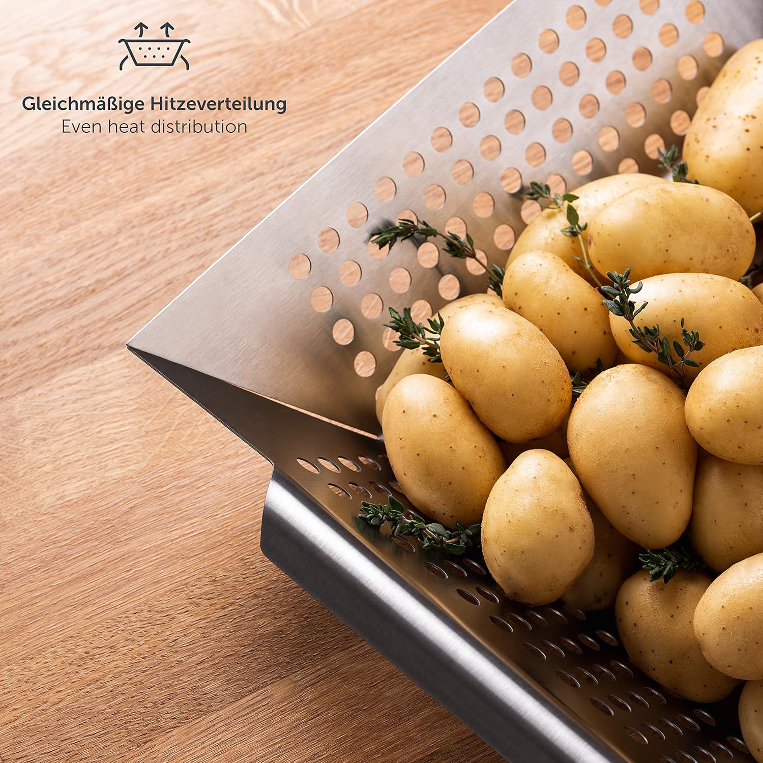 Thumbnail 6 de Blumtal cestino per verdure BBQ e grill in acciaio inox con cestello antiaderente (large)