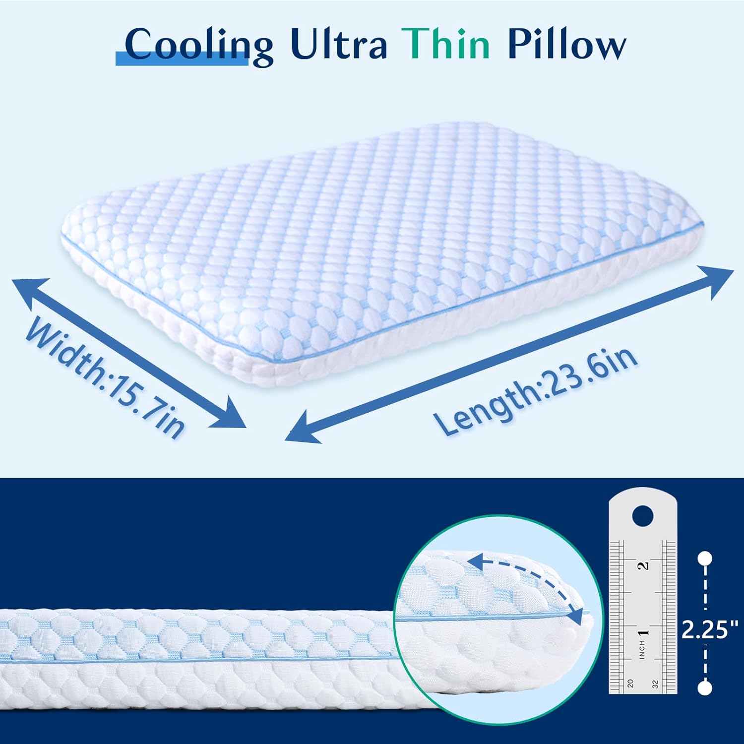Thumbnail 2 de Iwacool ultradünnes Memory Foam Kissen 40x60