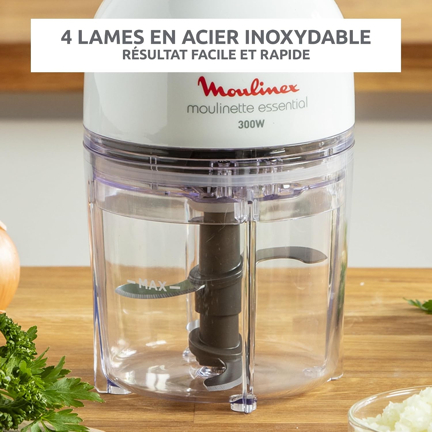 Detalle 2 de Moulinex Moulinette Essential DJ520110 hachoir 400 ml ⚙