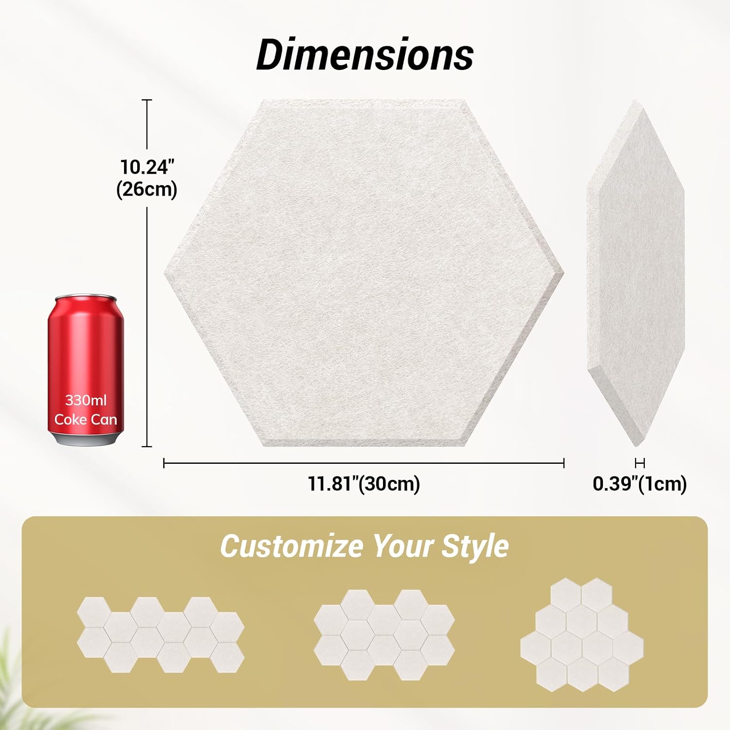Detalle de TONOR Acoustic Panels 12 x 10 x 0.4 Inches