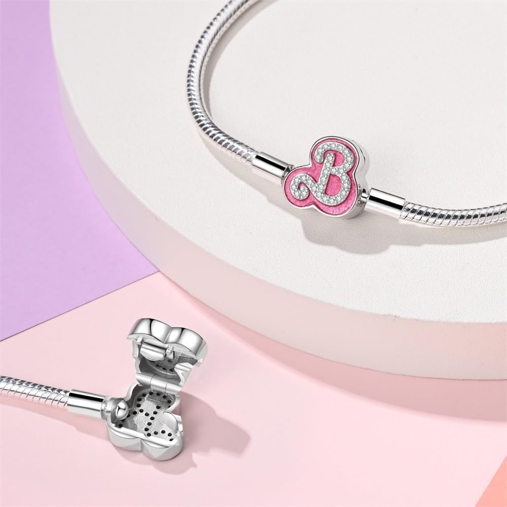 Detalle de TINSLO Damen Armband 925er Sterling Silber – Herzverschluss, Schlangen Gliederarmband