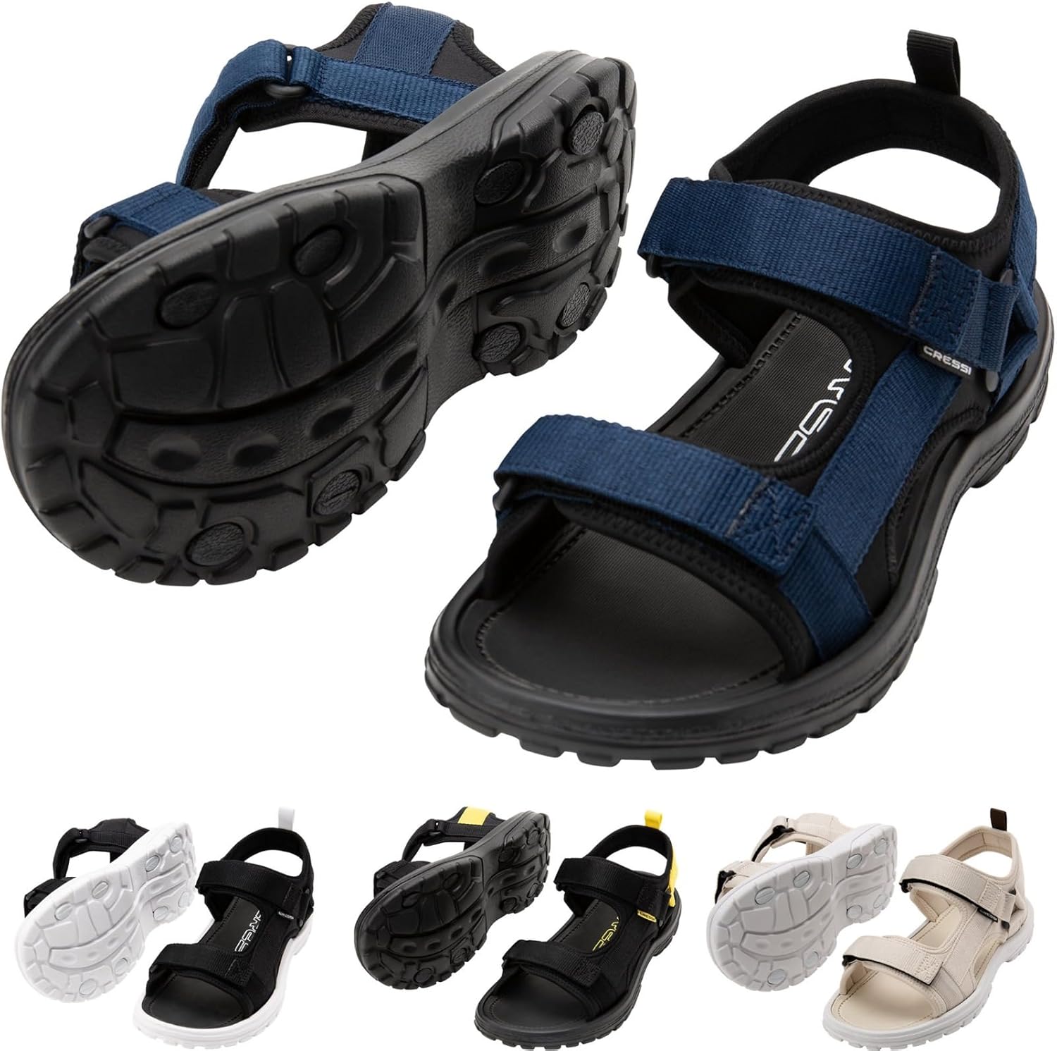 Detalle de CRESSI dal 1946 Pete Sandal – Sandalo Unisex per l’estate, comfort e praticità in spiaggia