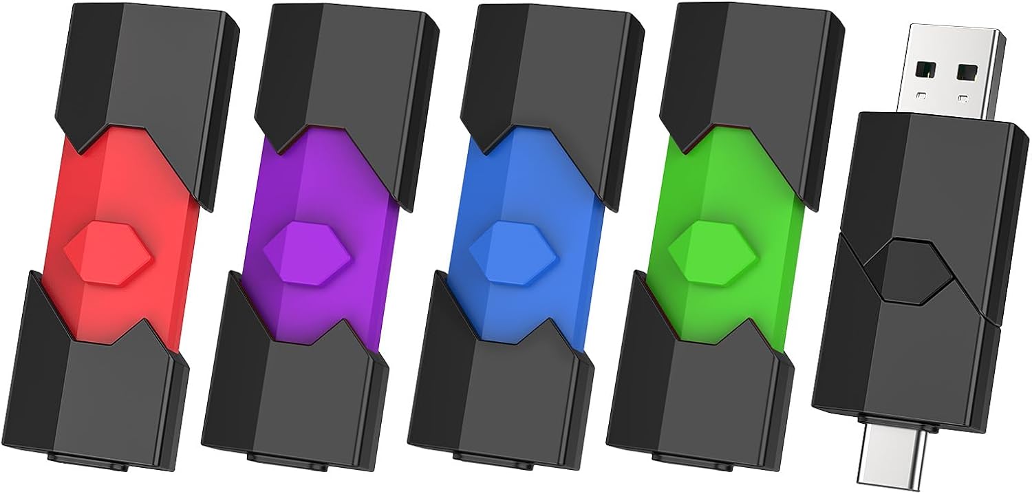 Detalle 2 de Vansuny USB Stick 32GB: Dual USB‑C & USB‑A, robust Speicher für Mobilgeräte und Computer