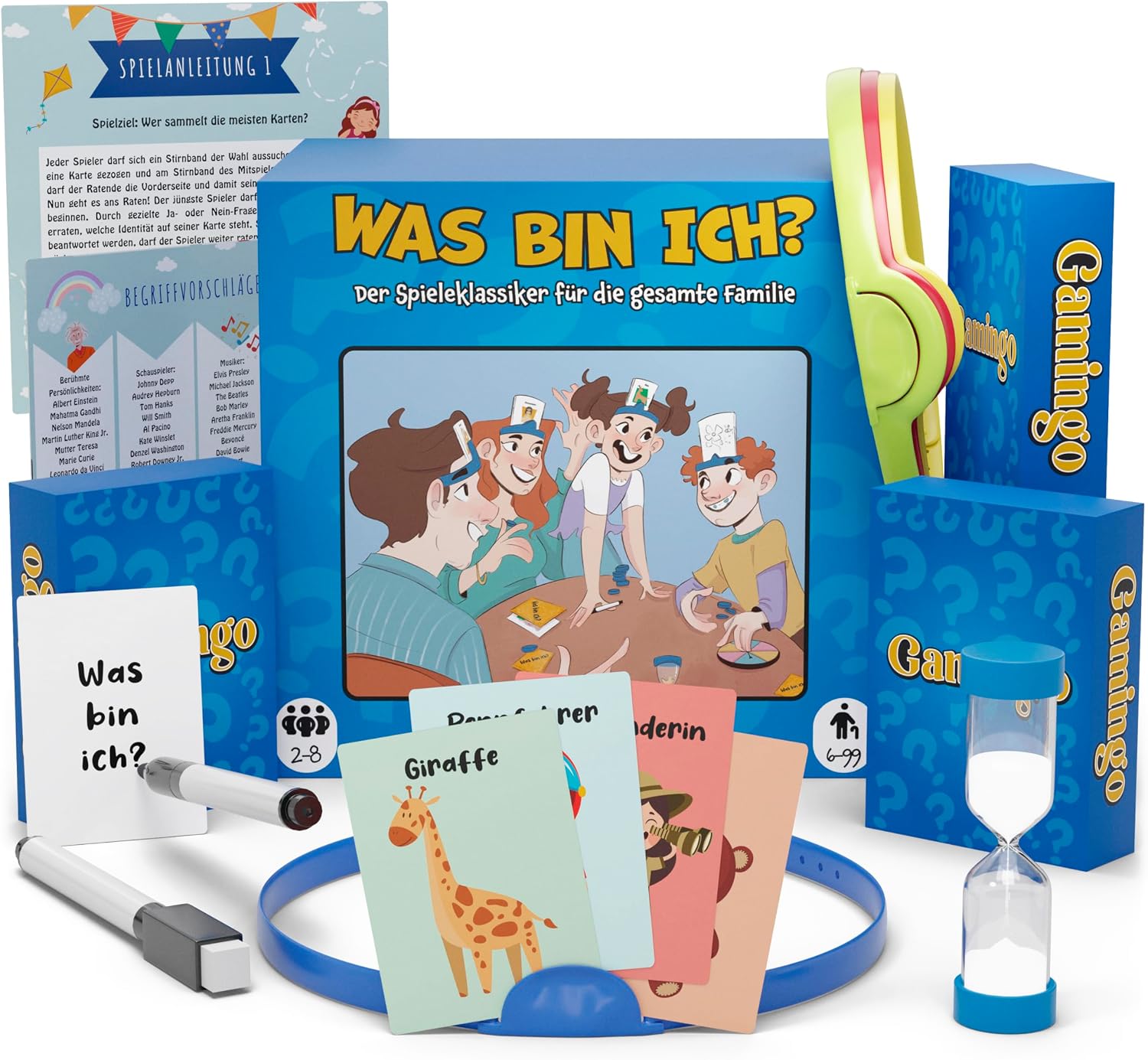Detalle de Gamingo Wer Bin Ich Spiel für Kinder ab 6