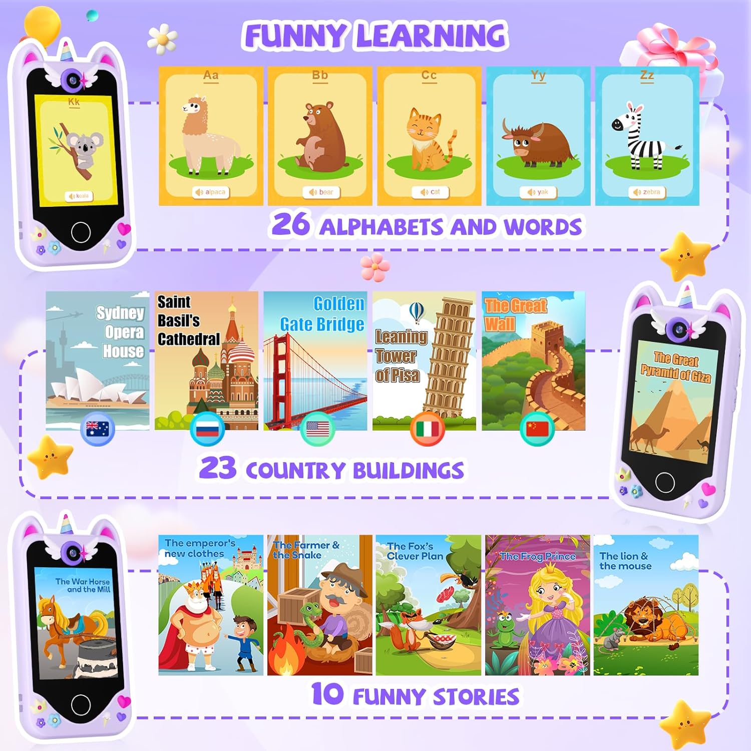 Thumbnail 4 de Kids Smart Phone 32 GB toddler learning phone