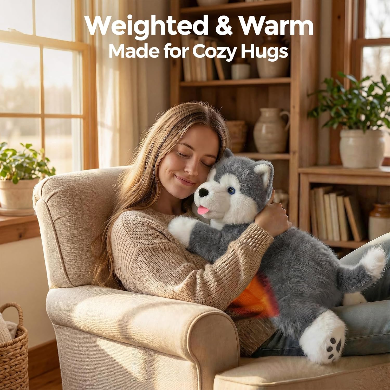 Thumbnail 1 de Mewaii Weighted Teddy: 58cm, 2.3kg with Microwavable Heating Pad
